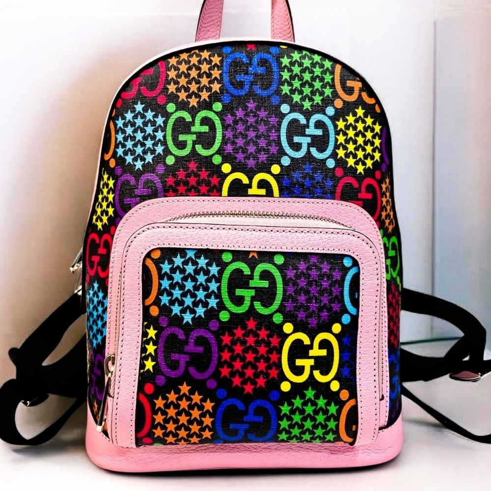 ✨️Authentic Gucci GG multicolor Backpack - Picture 12 of 15